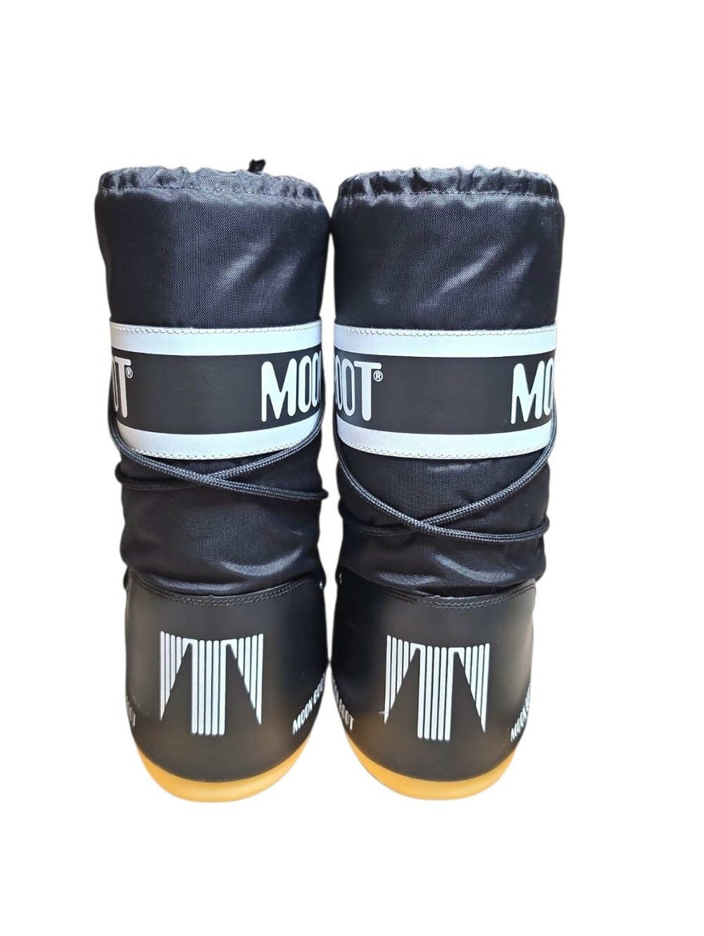 $240 MOON BOOT Nylon Boot in Black S/M (35-38) Small Medium - Picture 9 of 13